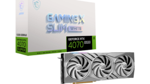 MSI NVIDIA® GeForce RTX™ 4070 SUPER Gaming X Slim White 12G GDDR6X Graphics Card