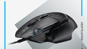 Logitech G502 X Wired Gaming Mouse - LIGHTFORCE hybrid optical-mechanical primary switches