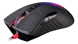 BLOODY V9C Optical Gaming RGB Mouse with Light Strike (LK) Optical Switch & Scroll - 8 Programmable Buttons and Advanced Macros - Ergonomic Right Hand Grip - Button Grips - Colored Profile Selection