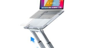 Ergonomic Laptop Stand for Desk - Stable Metal Stand