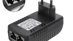 PoE Injector 48 V 0.5 A RJ45 Power Supply Ethernet Adapter EU Wall Plug for Telephone