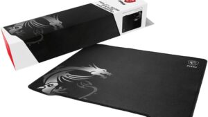 MSI Agility GD30 Gaming Mouse Pad Ultra-Smooth Low-Friction Textile Surface Natural Rubber Base Extra Soft Comfortable Touch Anti-Slip 
