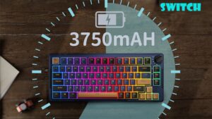 RK ROYAL KLUDGE H81 RGB Wireless Gaming Mechanical Keyboard SKY CYAN Switch