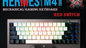 HERMES-M4-HYBRID HERMES HYBRID MECHANICAL GAMING KEYBOARD GAMDIAS HERMES M4 HYBRID 60% MECHANICAL GAMING KEYBOARD WITH RED SWITCH