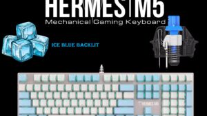 HERMES-M5 Mechanical Gaming Keyboard Blue Switch GAMDIAS Hermes M5 Wired Full-Size Mechanical Gaming Keyboard Blue Switch with 32-bit ARM Cortex Processor