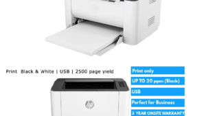 4ZB77AN Laser 107a Printer Monochrome Black and white HP Laser 107a Printer