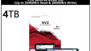4TB of High Speed NVMe PCIe v4.0 x4 M.2 Storage Ideal for Laptops