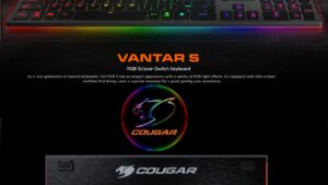 CGR-WRXMI-VSB Gaming Black Keyboard RGB COUGAR VANTAR S Gaming Black Keyboard