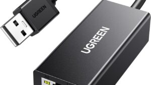 UGREEN-20254 UGREEN Ethernet Adapter USB to 10 100 Mbps UGREEN Ethernet Adapter USB to 10 100 Mbps Network Adapter RJ45 Wired LAN Adapter for Laptop PC Compatible with Nintendo Switch Wii U MacBook Chromebook Surface Windows macOS Linux - 20254