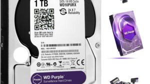 WD10PURX-64P6ZY0 WD Purple HDD 1TB Surveillance Hard Disk Drive WD Purple HDD 1TB Surveillance Hard Disk Drive - 5400 RPM Class SATA 6 Gb/s 64MB Cache 3.5 Inch - WD10PURX-64P6ZY0
