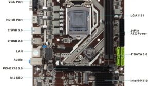Esonic M.2 H110 Computer Motherboard High Quality OEM/ODM LGA1151 desktop mATX mainboard for 6/7/8/9th Gen CPU