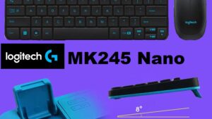 920-008200 Logitech MK245 Nano Wireless Keyboard Mouse Logitech MK245 Nano Wireless Keyboard and Mouse 2.4GHz Nano USB Receiver