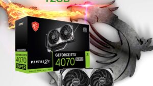 912-V513-829 MSI GeForce RTX 4070 SUPER VENTUS 2X OC 12GB MSI GeForce RTX 4070 SUPER VENTUS 2X OC Graphics Card