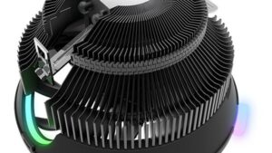 Dark Flash Darkvoid RGB Top-Flow Air CPU Cooling Cooler Heastink with 125mm LED Fan for Intel and AMD CPU Air Cooler