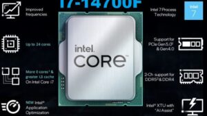 I7-14700F-USED CPU Intel Core i7-14700F 14th Gen CPU Intel Core i7-14700F - Core i7 14th Gen Raptor Lake 20-Core (8P+12E) 28 threads