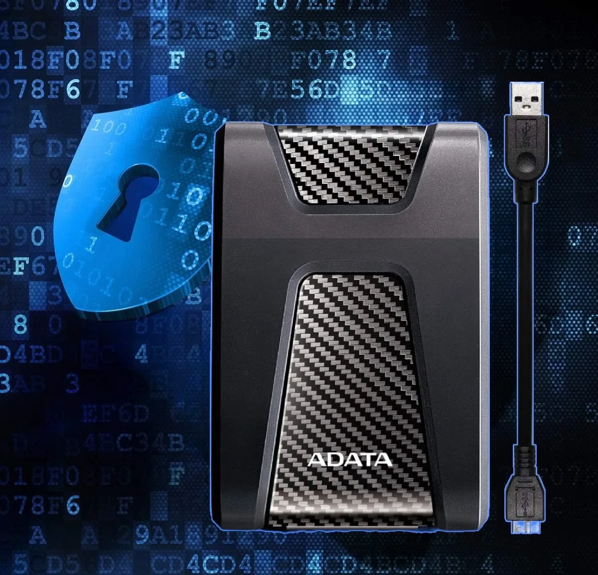 AHD650-4TU31-CBK ADATA HD650 4 TB Portable External HDD eSATA ADATA HD650 4 TB Portable External Hard Drive -2.5 Inches Format eSATA Interface with USB Connectivity  - Military Grade Shock Resistant - Supports Windows