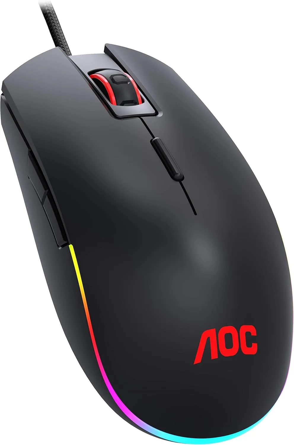 GM500DRBN GM500 RGB Gaming Mouse Adjustable 5000 DPI AOC GM500 RGB Gaming Mouse - Adjustable 5000 DPI - Omron switches - 4 RGB Effects - 8 Buttons - Up to 20G Acceleration - USB 2.0 Type A Interface - Exclusive Software - BLACK