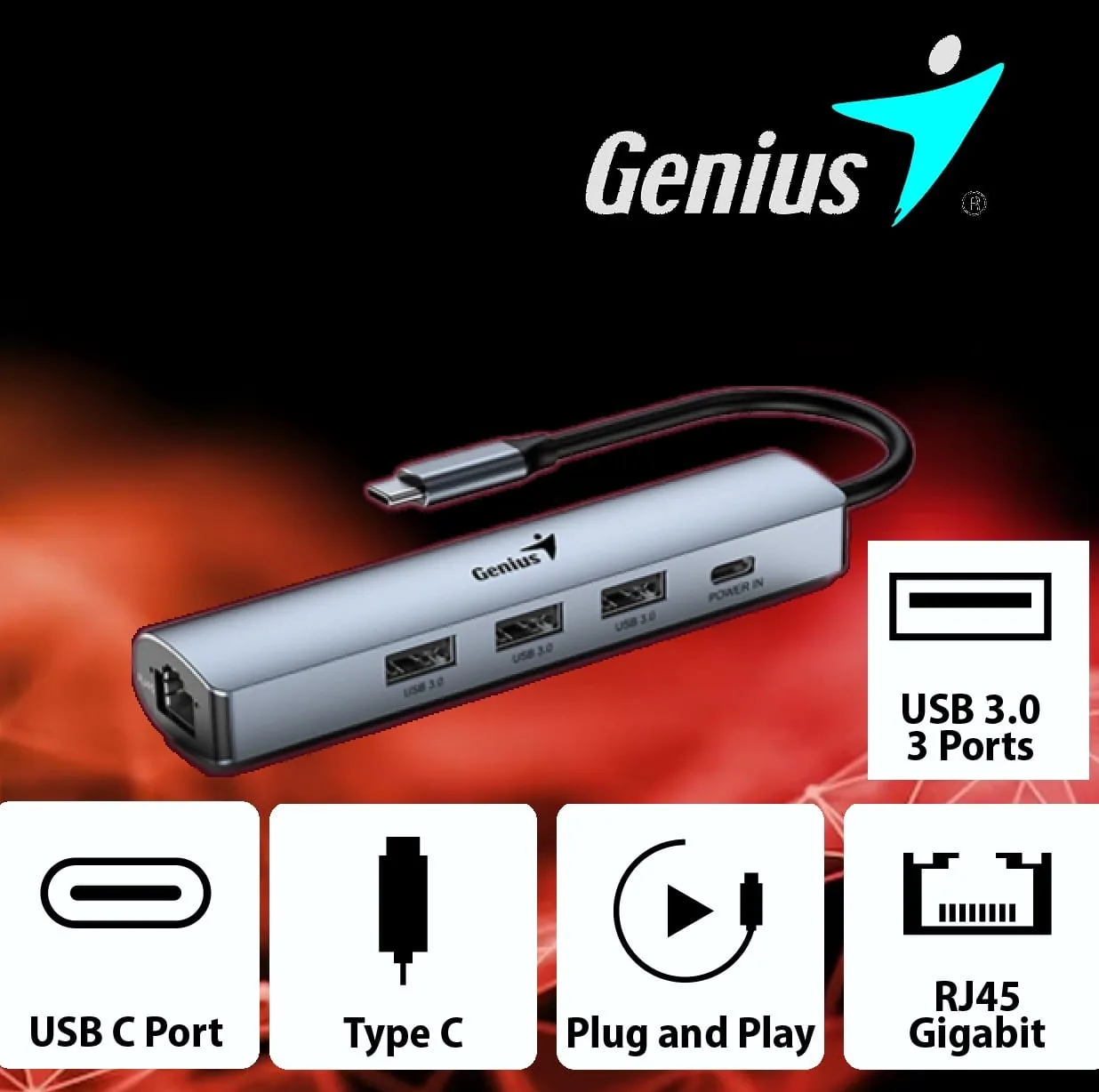 5 in 1  Hub Genius UH-545