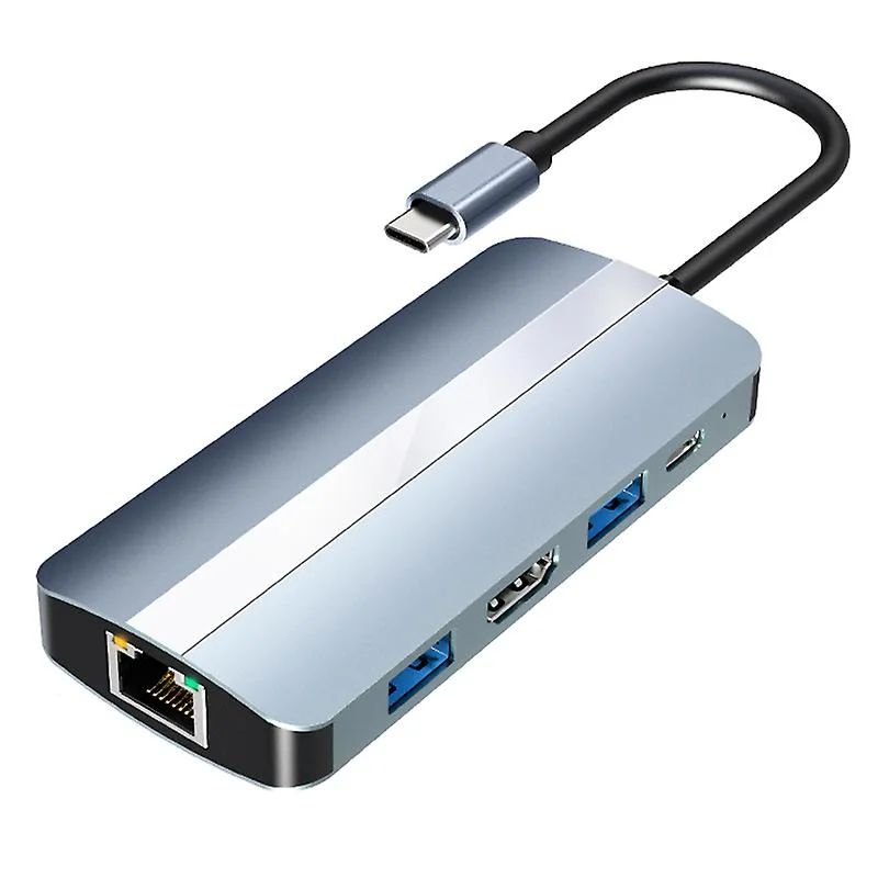 Type C To Sd/tf + Usb 3.0 & 2.0 Hub Hdtv + Lan + Pd