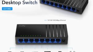 GS108D-EU CUDY GS108D Gigabit RJ45 8-Port Desktop Switch CUDY GS108D Gigabit RJ45 8-Port Desktop Switch ; 10/100/1000 Mbps Non-blocking Ethernet Ports ; 170 meters of Gigabit Transmission ; A Plug and Play Network Hub ; Wall Mounting