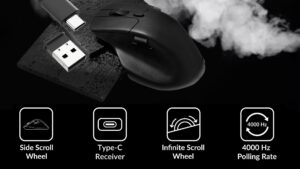 M6-A1 Wireless Bluetooth Customizable 26K DPI Mouse Keychron M6 1000 Hz Wireless Bluetooth 5.1/2.4 GHz/Wired Optical Mouse