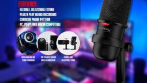 4P5P8AA HyperX SoloCast Condenser Gaming Microphone HyperX SoloCast – USB Condenser Gaming Microphone