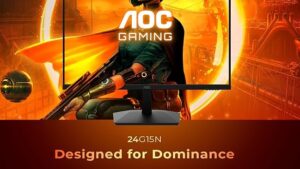 24G15N 24G15 Gaming Monitor 24 inch FHD 180Hz 1ms AOC 24G15 Gaming Monitor 24 inch FHD (1920X1080) 180Hz 1ms