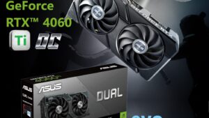 Dual GeForce RTX 4060 Ti EVO OC 8GB 2595 MHz 90YV0J49-M0NA00 ASUS Dual GeForce RTX 4060 Ti EVO OC 8GB ASUS Dual GeForce RTX™ 4060 Ti EVO OC Edition 8GB GDDR6 128-bit ; 357 AI TOPS ; PCI Express 4.0 ; 4352 CUDA Core ; Boost Clock 2595 MHz (OC Mode) ; NVIDIA DLSS3 Ada Lovelace arch ; 1x HDMI 2.1a & 3 x DisplayPort 1.4a