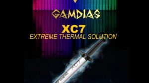 GAMDIASXC7 GAMDIAS XC7 EXTREME THERMAL SOLUTION 4g GAMDIAS XC7 EXTREME THERMAL SOLUTION 4g  - Premium Aluminum Oxide-Based Solution ; -50℃~240℃ Temp Range ; 0.03 Low Impedance ; 3-in-1 Pack Application Kit 