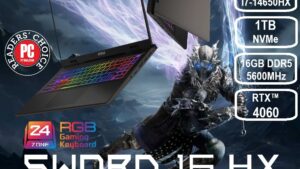 9S7-15P214-202 MSI SWORD 16 HX i7-14650HX RTX 4060 16GB DDR5 MSI SWORD 16 HX B14VFKG-202US Intel® Core™ i7-14650HX