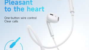 HOCO-M101-AUX-W HOCO M101 EARPHONE AUX 1 JACK WHITE Hoco M101 Pro - Crystal Sound Wire-Controlled Digital Earphones With Microphone