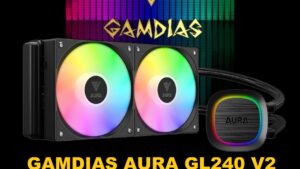 AURA-GL240-V2-B AURA GL240 V2 ARGB AIO CPU Liquid Cooler GAMDIAS AURA GL240 V2 ARGB AIO CPU Liquid Cooler