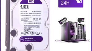 Western Digital Purple 4TB Surveillance Hard Disk Drive - 5400 RPM Class SATA 6 Gb/s 64MB Cache 3.5 Inch - Designed for 24x7 Systems - Supports up to 64 HD CCTV Cameras Purple 4TB Surveillance Hard Disk Drive