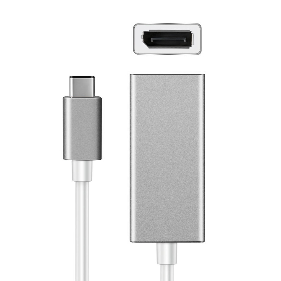 Mini Display Port Metal Plastic Adapter Converter Cable Type-C USB 3.1 to Display Port DP 4K HD Video Adapter