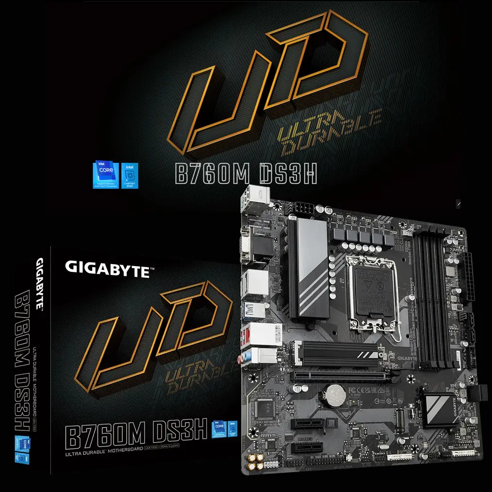 B760M DS3H (Rev. 1.0) Micro ATX Motherboard