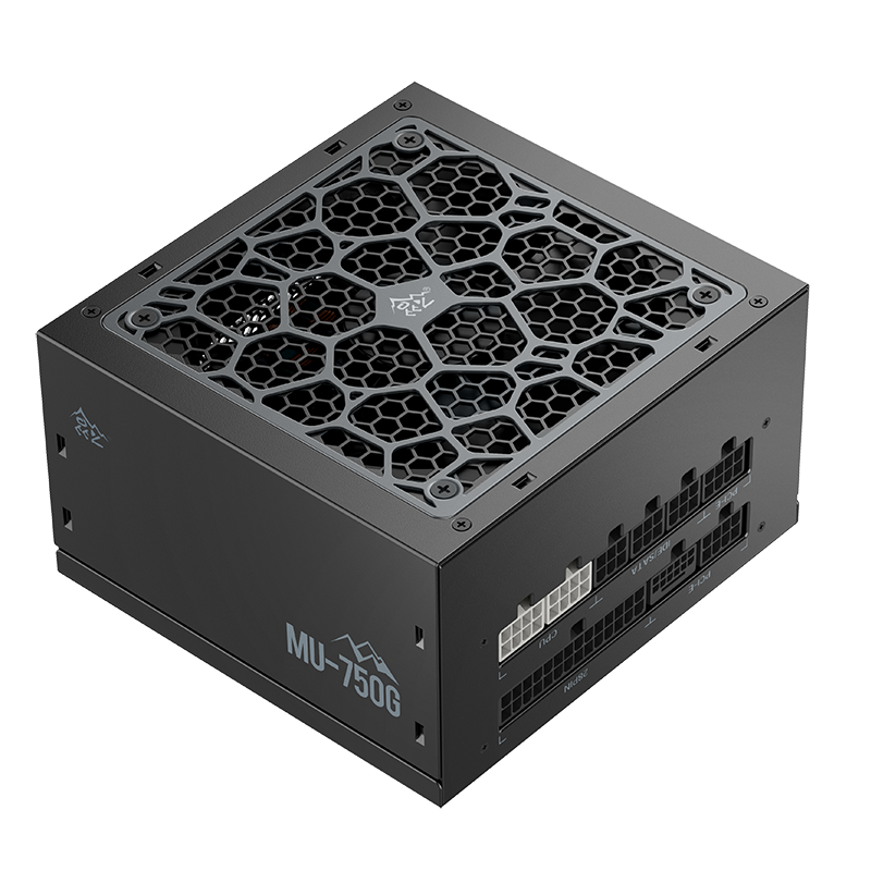 Segotep MU-750G PSU Kunlun 80 Plus Gold 750W ATX 3.0 & PCIe 5.0 Full Modular Power Supply Active PFC FDB Fan LLC pro + DC-DC Framework - BLACK