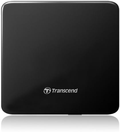 Transcend 8K Extra Slim Portable DVD Writer Optical Drive (TS8XDVDS-K) ; Burner CD DVD +/-RW Reader ; DVD Player for Laptop Mac MacBook PC Windows Linux OS 8K External Portable DVD Writer Reader