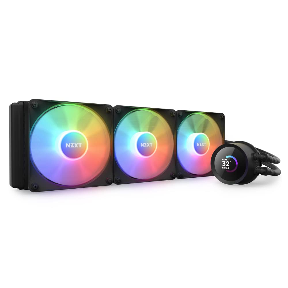 NZXT Kraken 360 RGB - 360mm AIO CPU Liquid Cooler - Customizable 1.54" Square LCD Display for Images