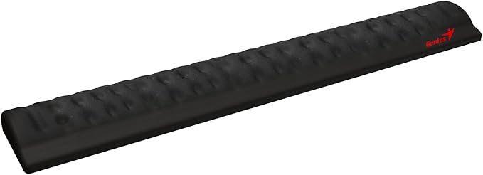 Genius G-WP-200M Wrist Rest Memory Foam  Keyboard Pad - Non-Slip Rubber Base - 440 x 70 mm .