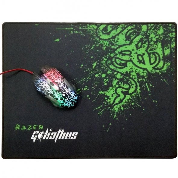 Black Gaming Mouse Pad Rough Surface Control Edition 44cm x 40cm x 3MM - Non-slip Thickened Mouse Mat - Anti-fraying stitched frame - Pixel-precise