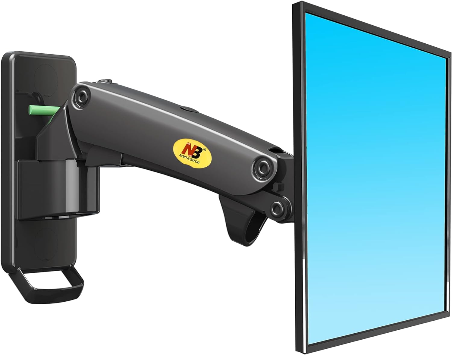 Wall Mount Bracket Arm for LED LCD TV Screen Monitor  - Full Motion Articulating Swivel for 17" ~ 27" Inch Monitors with Adjustable Gas Spring  Wall Mount Bracket Arm Monitor Screen