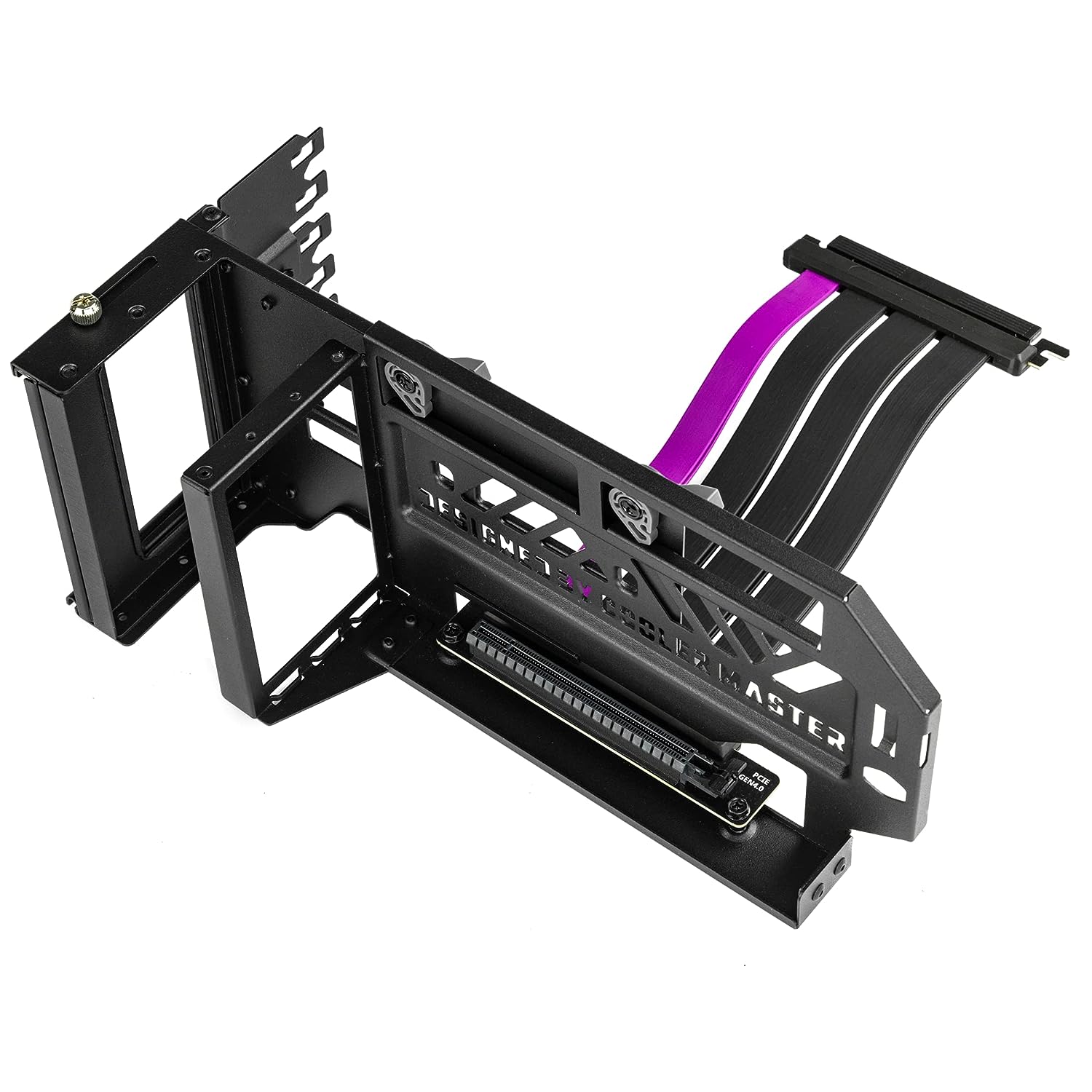 Vertical GPU Card Holder Premium Riser Cooler Master Master Accessory Vertical GPU Card Holder Kit V3 Black