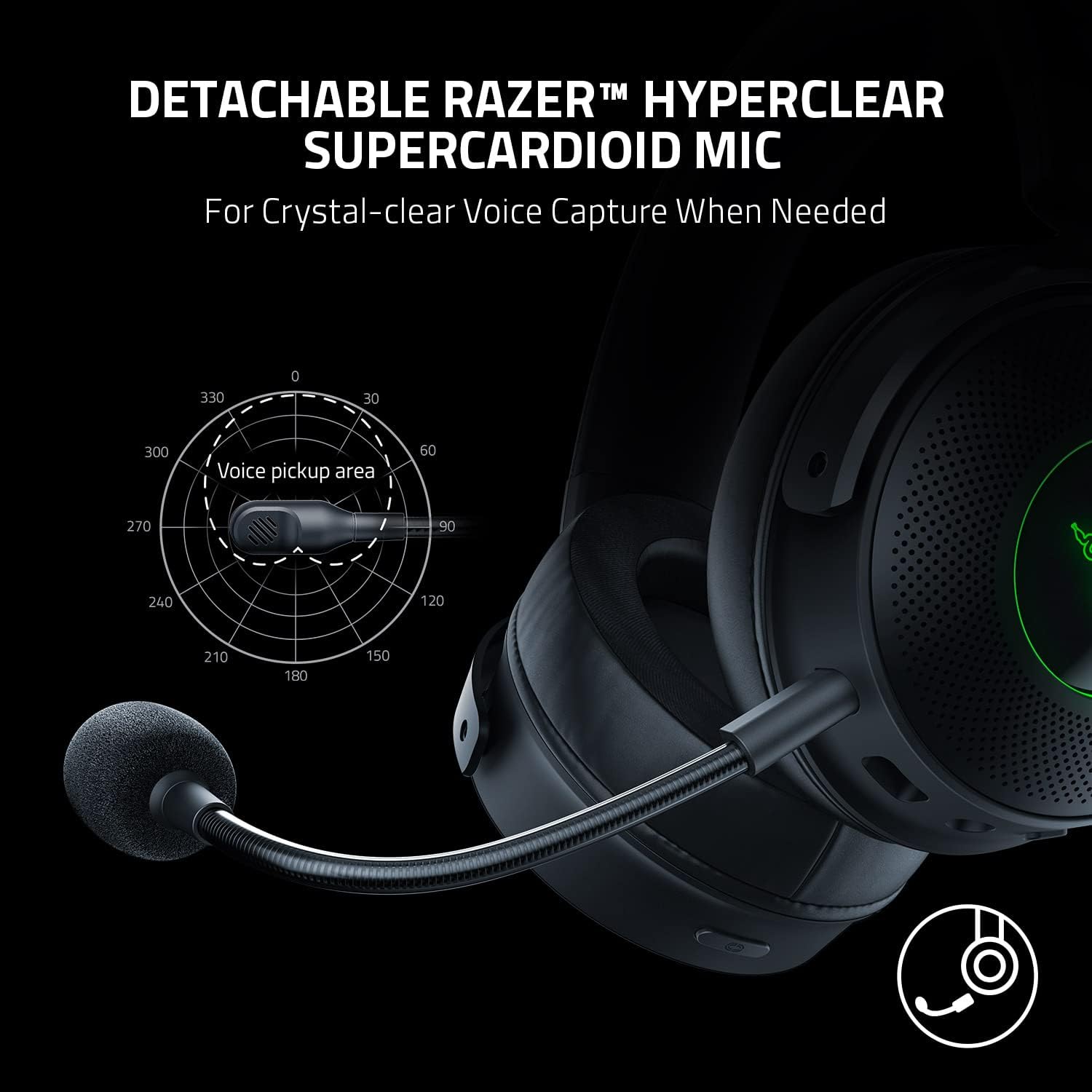 Razer Kraken V3 Pro HyperSense Wireless Gaming Headset w/Haptic Technology