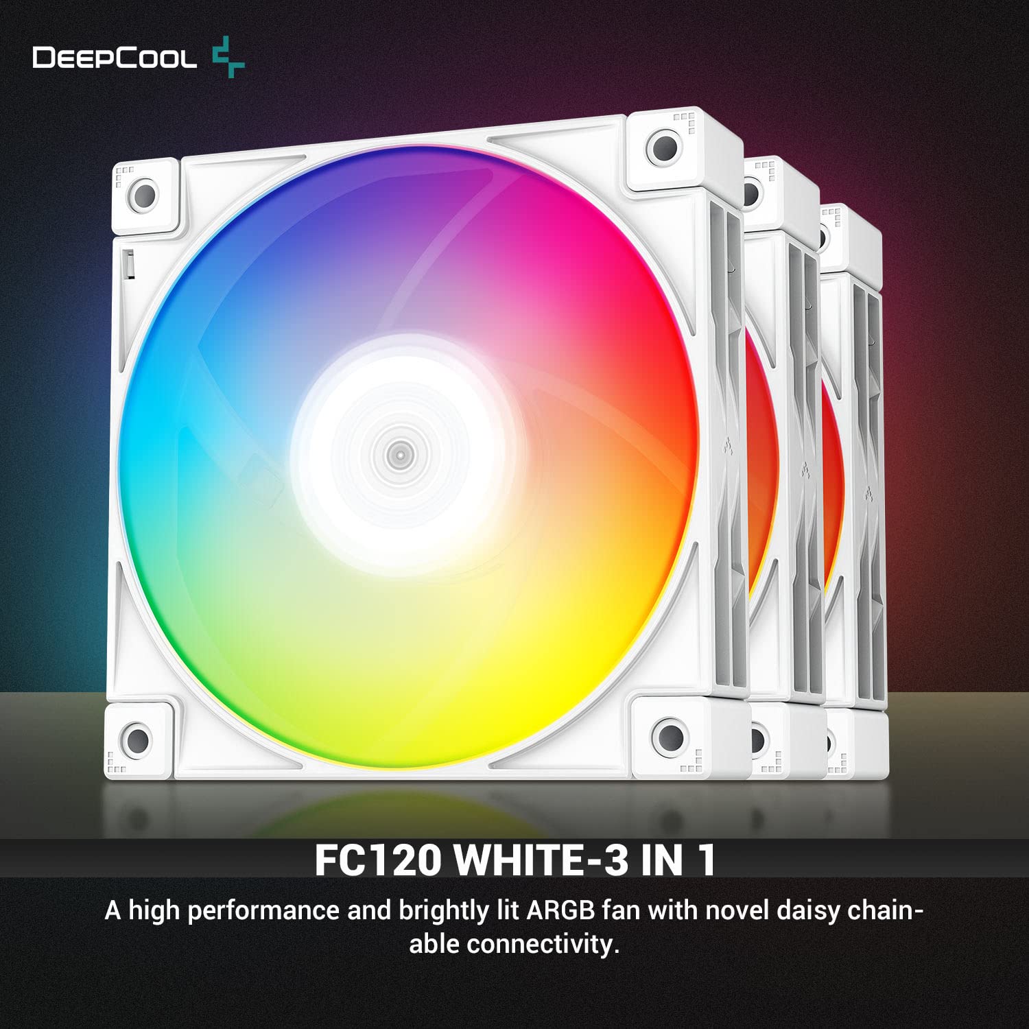 DeepCool 3IN1 120mm ARGB Fans White