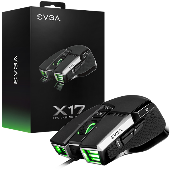 903-W1-17BK-KR EVGA X17 Gaming Mouse 16000 DPI 10 Buttons EVGA X17 Gaming Mouse