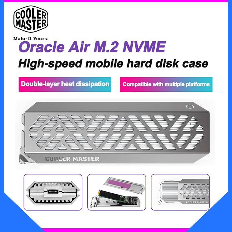 Cooler Master NVME M.2 SSD Enclosure Cooler Master Oracle AIR High Speed NVME M.2 SSD Enclosure