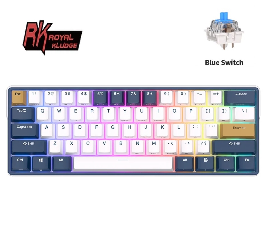 Mechanical Keyboard RGB 61 Programmable Keys