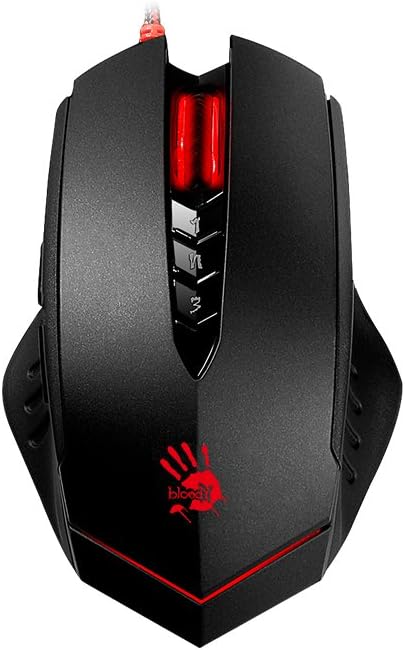 MS-BLOODY-V8MA V8MA Ultra Core 3 Optical PC Gaming Mouse BLOODY V8MA Ultra Core 3 Optical PC Gaming Mouse - 3200DPI with X'Glide Metal Mouse Feet for Precision Handling - 8 Programmable Buttons for Macros/Scripting/Automation - Ideal for Palm Grip 