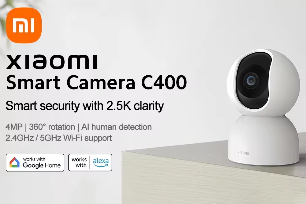 Smart Security Surveillance Camera Xiaomi Smart Camera C400 Smart Security Surveillance Camera with 2.5K clarity 4MP