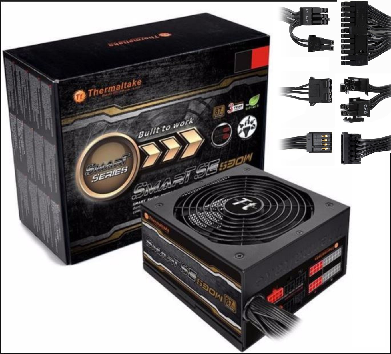 ThermalTake Smart SE 530W cm 87+ PSU Modular Cable Management Power Supply